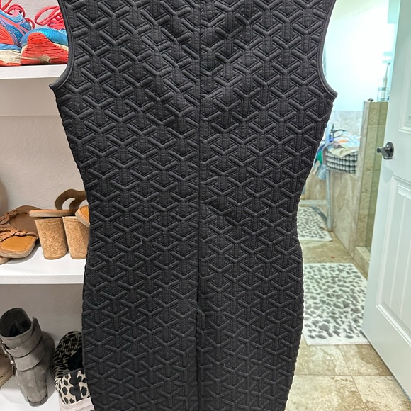 Women’s size 8 black zip up Arden b fitted high beck dress little longer back - Picture 6 of 6